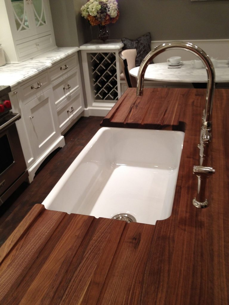 Wood Countertops with Sinks
