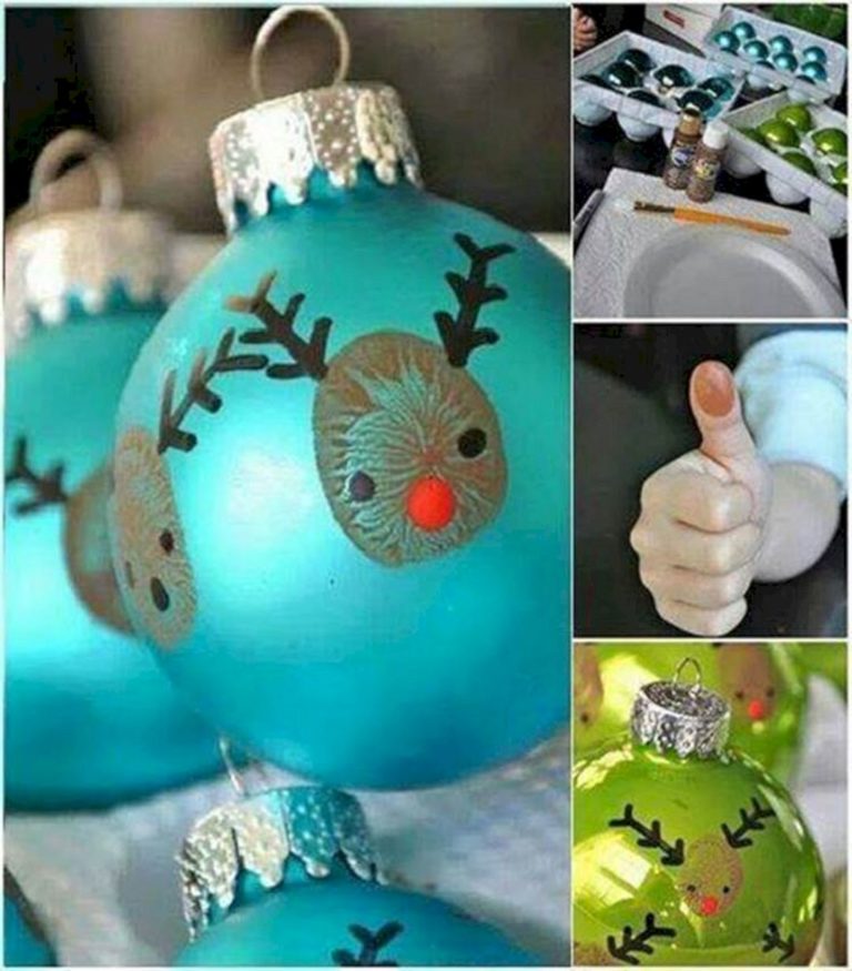 DIY Easy Thumbprint Reindeer Christmas Ideas