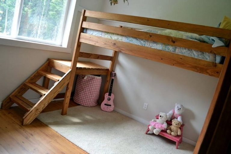 DIY Loft Bed with Stair via Your Projects@OBN