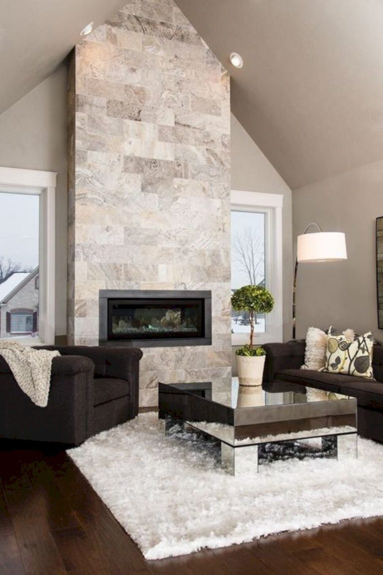 Living Room with Fireplace Ideas for Warmer Vibe