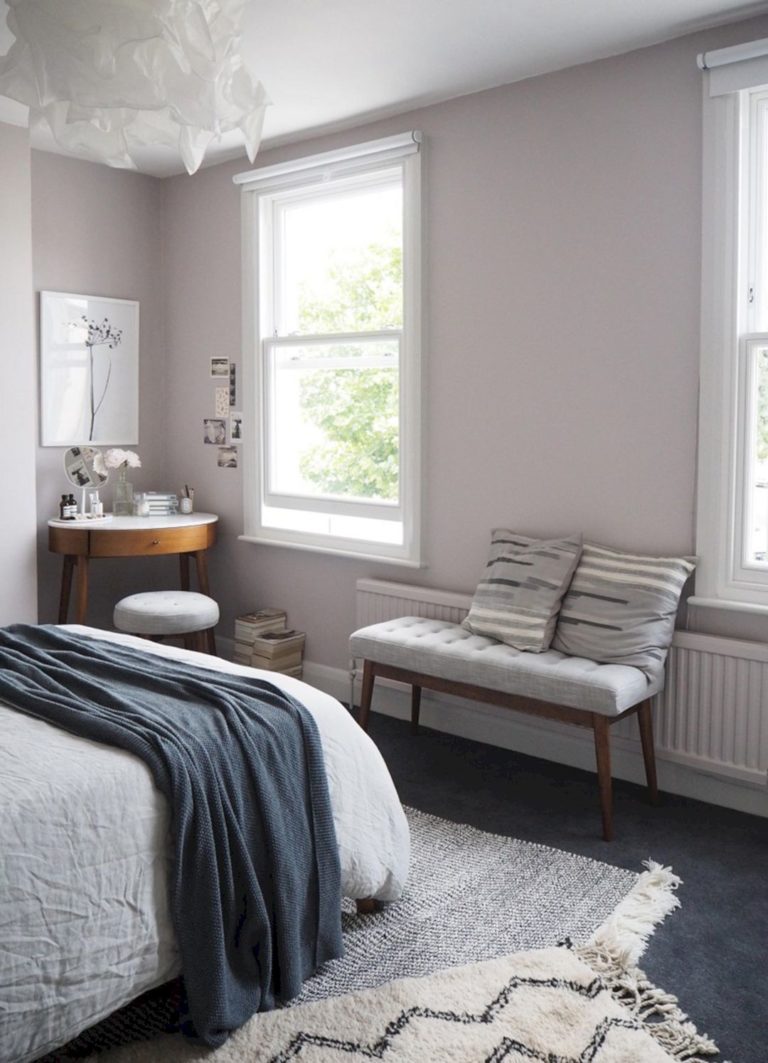 Soft blush pink bedroom design ideas