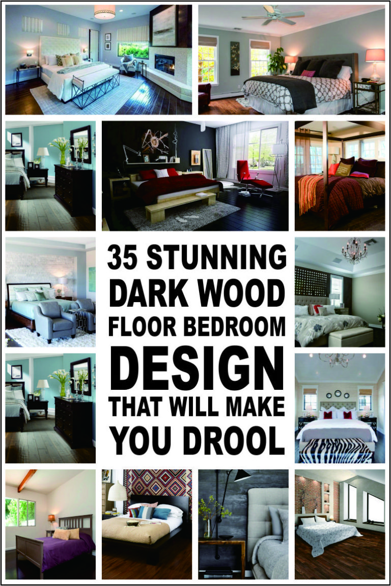 Dark Wood Floor Bedroom