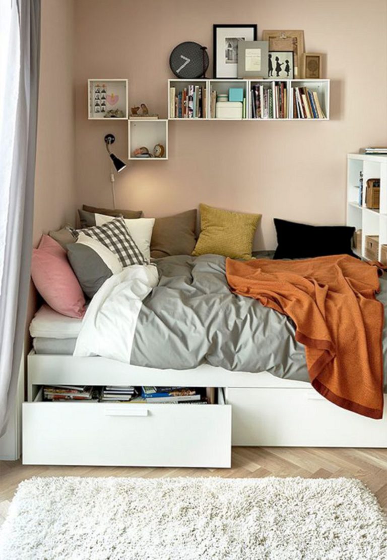 Genius Under Bed Storage Ideas for Tiny Bedroom
