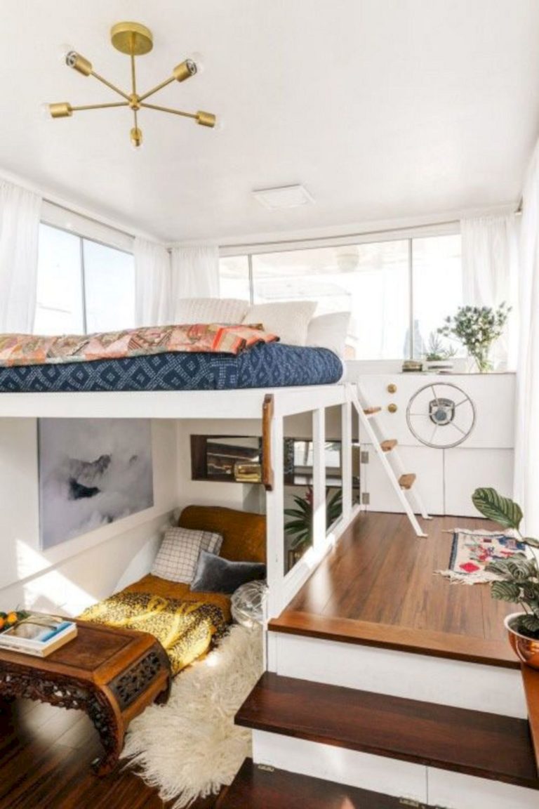 Modern Tiny House With Mezzanine Bedroom Ideas