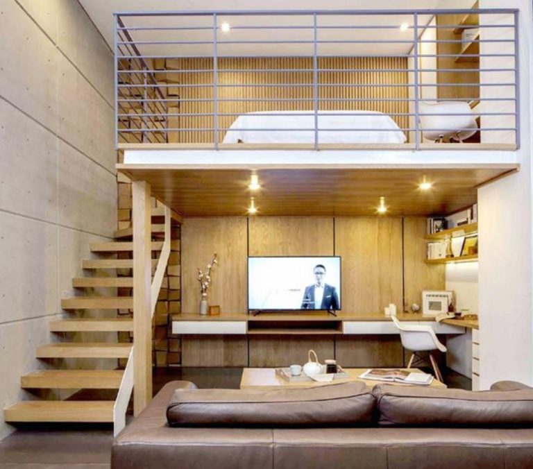 Small Apartment with Mezzanine Ideas