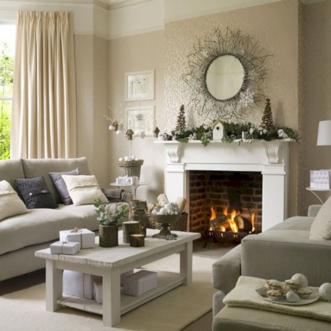 Stunning Living Room For Winter Decoration Ideas