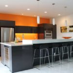 Beautiful Kitchen With Colorful Paint