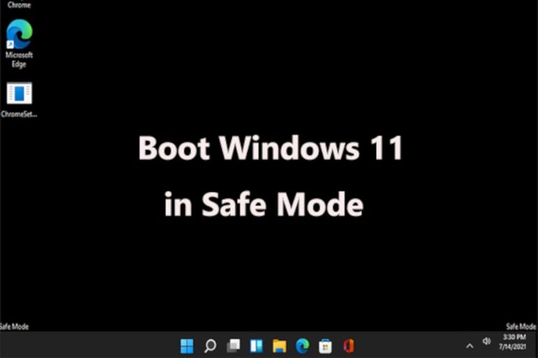 Boot in Safe Mode Windows 11