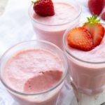 Eggless Strawberry Milk Pudding