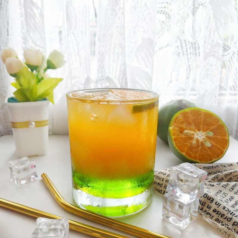 Orange Ice with Lemon Syrup