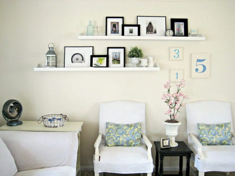Perfect DIY Wall Shelf Design For Living Room
